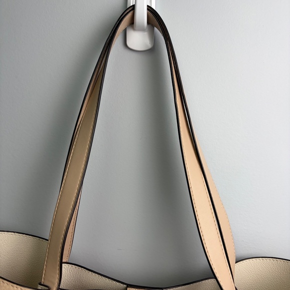 Michael Kors Emilia Large Pebbled Leather Tote Bag Bisque - Picture 4 of 14